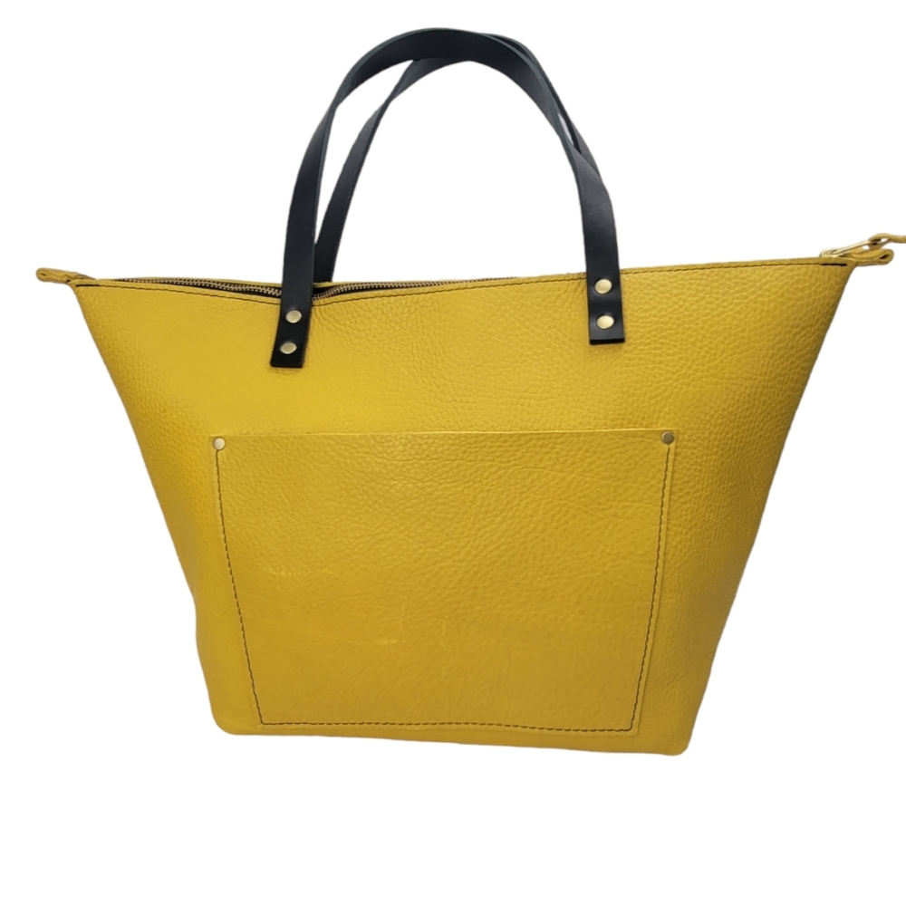 PLG Portland Leather Goods Large Zippered Tote - Pomello